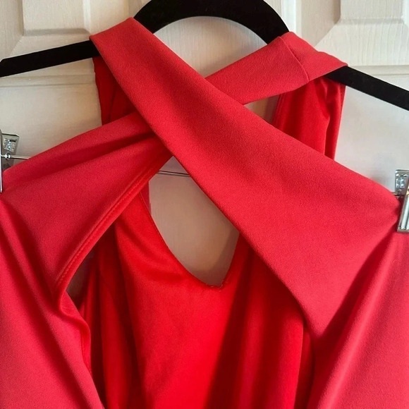 She and Sky Jumpsuit. Coral color size Large. - Picture 5 of 9